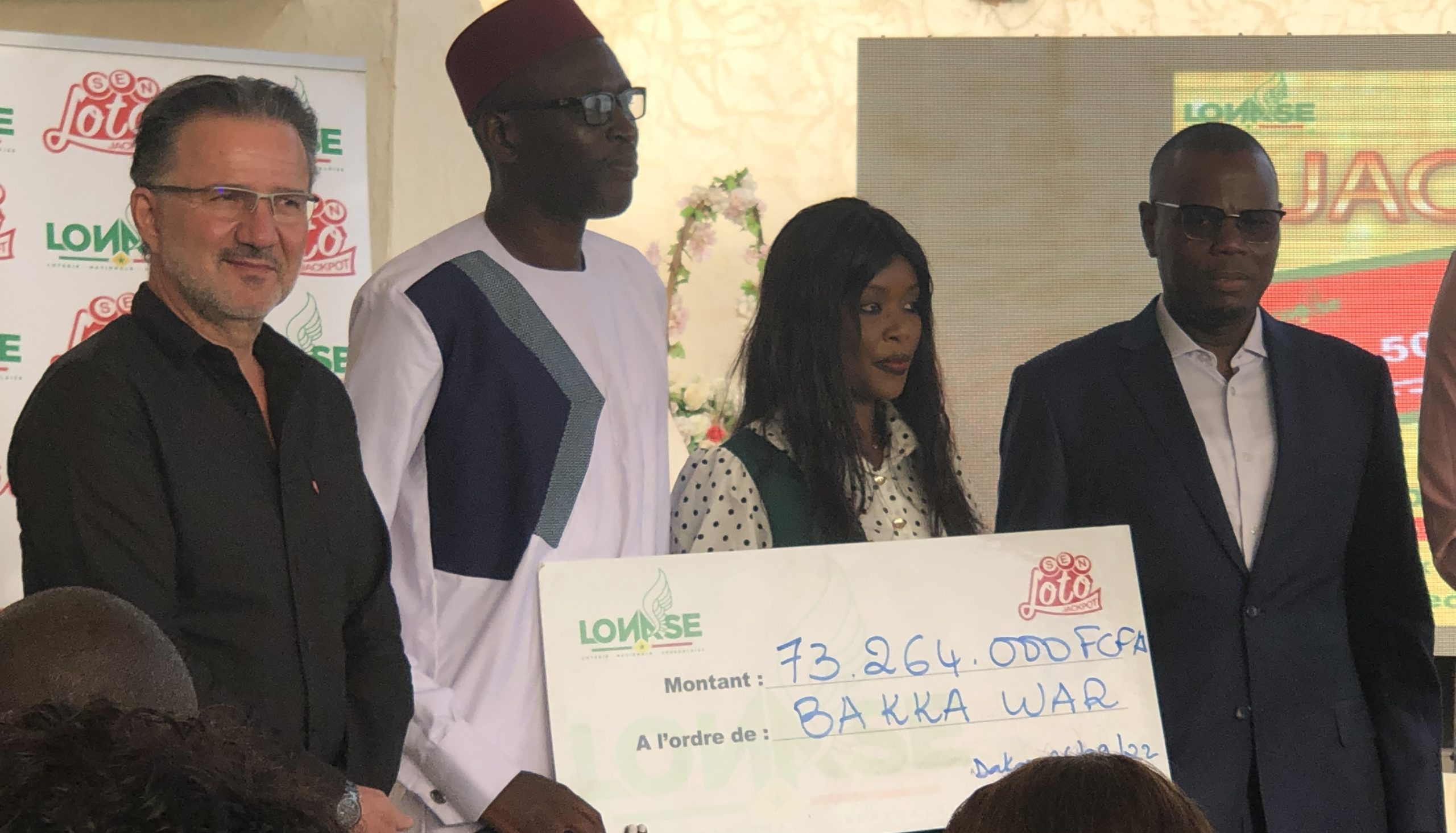 You are currently viewing Cagnotte du Sen loto jackpot de la Lonase: Bakka War remporte 73 millions 264 de Fcfa en une journée.