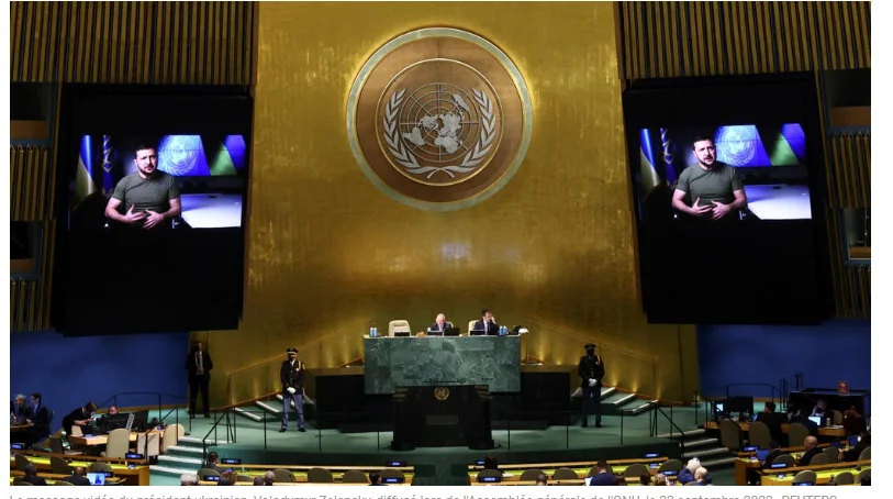 You are currently viewing Zelensky à l’Onu: “L’agresseur participe à la prise de décision dans les organisations internationales, il doit en être isolé”.