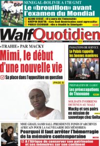 Lire la suite à propos de l’article Une des journaux du samedi 24 septembre 2022