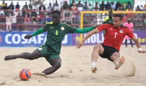 Lire la suite à propos de l’article Beach Soccer : Lions contre Pharaons ce Vendredi en finale.