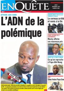 Lire la suite à propos de l’article Une des journaux du lundi 07 novembre 2022