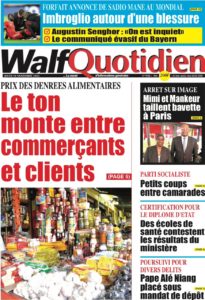 Lire la suite à propos de l’article Une des journaux du jeudi 10 novembre 2022