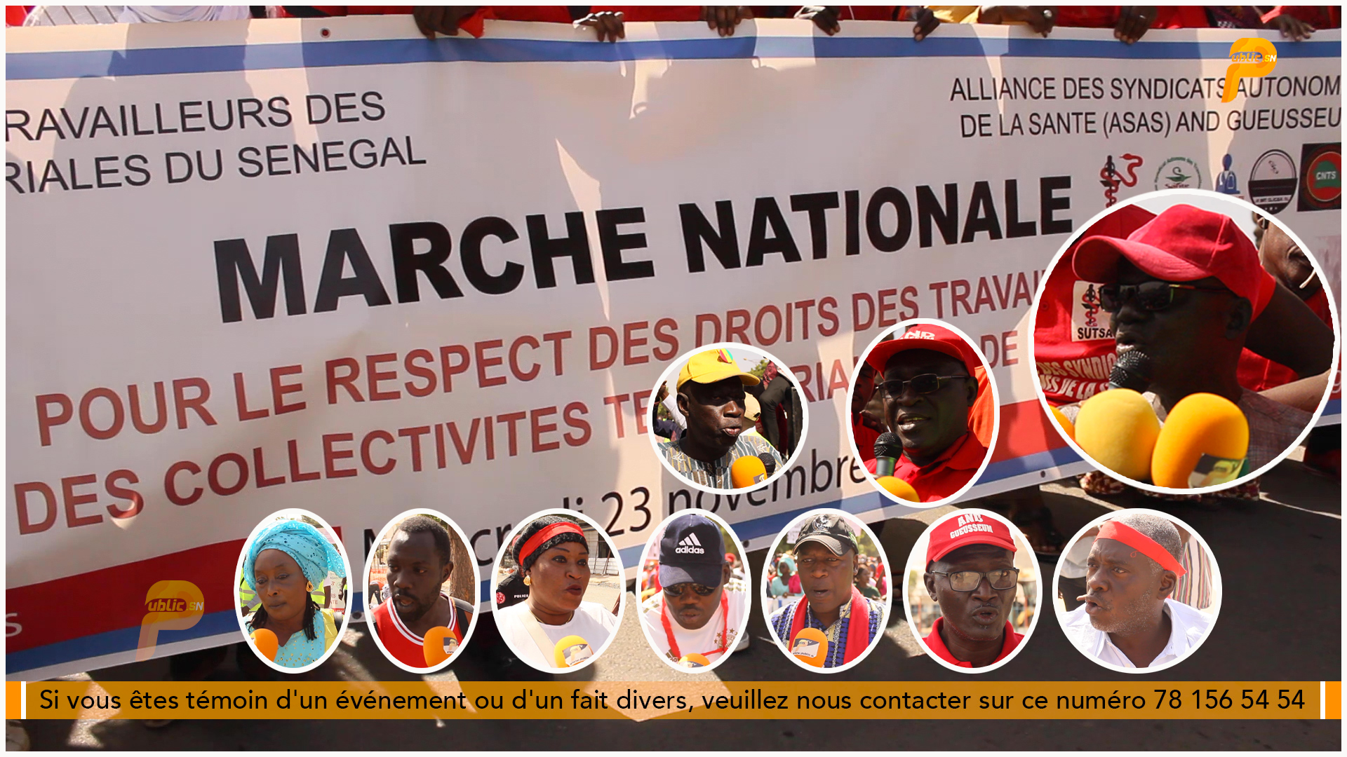 You are currently viewing <strong>Les syndicalistes dans la rue pour exiger leurs droits.</strong>