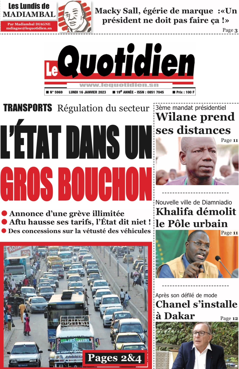 You are currently viewing Une des journaux du lundi 16 janvier 2022