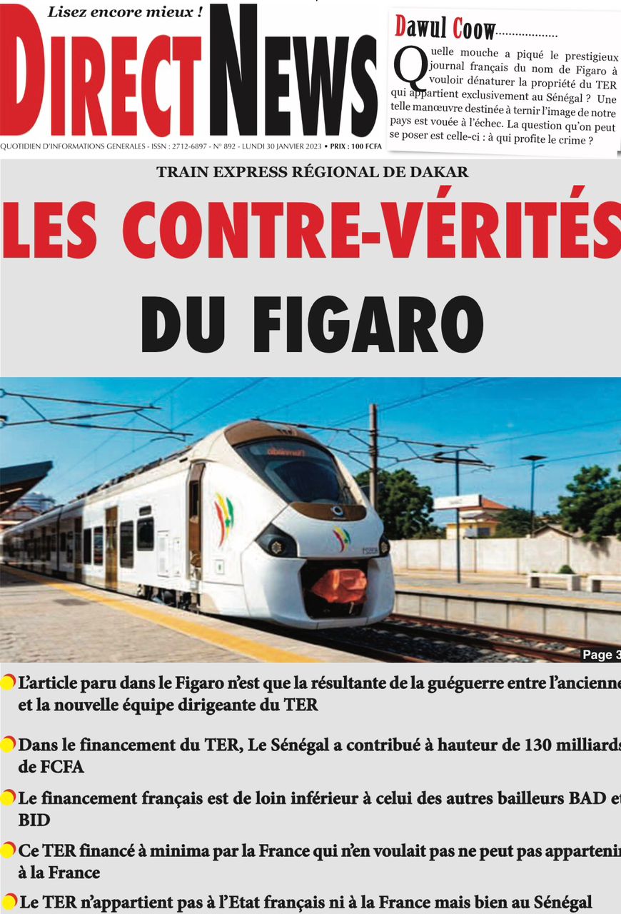 You are currently viewing Une des journaux du lundi 30 janvier 2023
