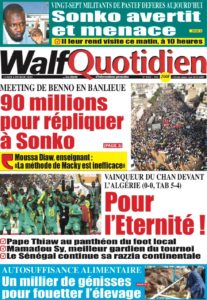 Lire la suite à propos de l’article Une des journaux du lundi 06 février 2023