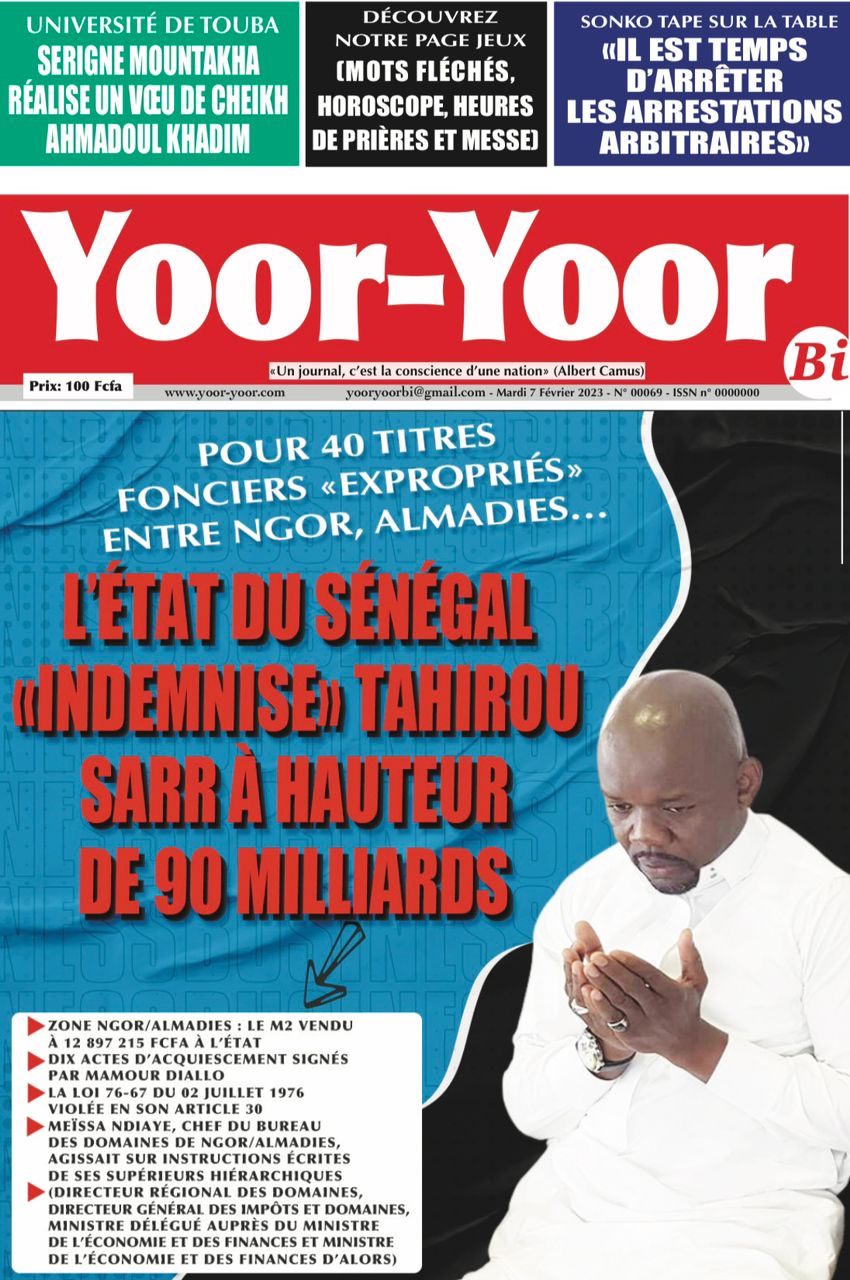 You are currently viewing Une des journaux du mardi 07 février 2023