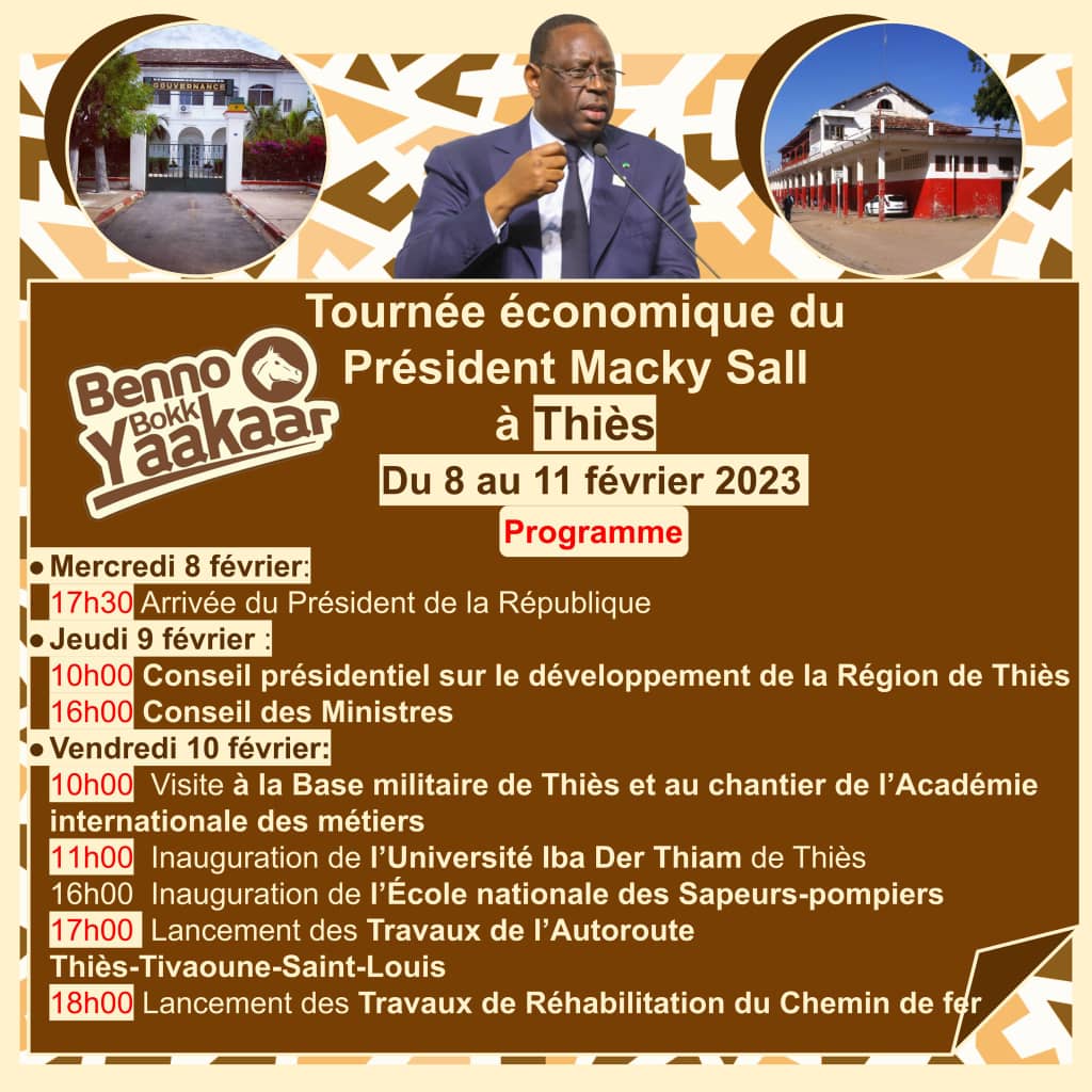 You are currently viewing Tournée économique du président: Macky Sall à Thiès cet après midi