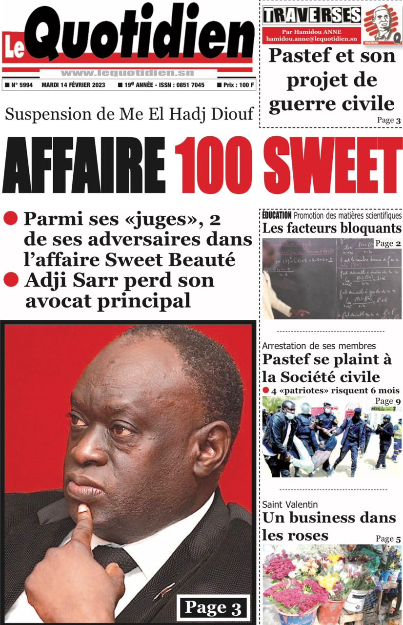 You are currently viewing Une des journaux du mardi 14 février 2023