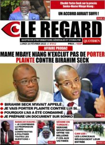 Lire la suite à propos de l’article Unes des journaux du lundi 20 février 2023