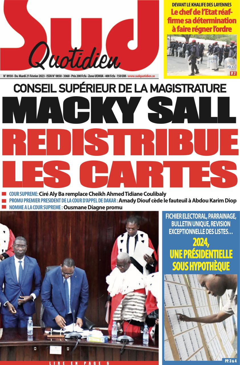 You are currently viewing Une des journaux du mardi 21 février 2023