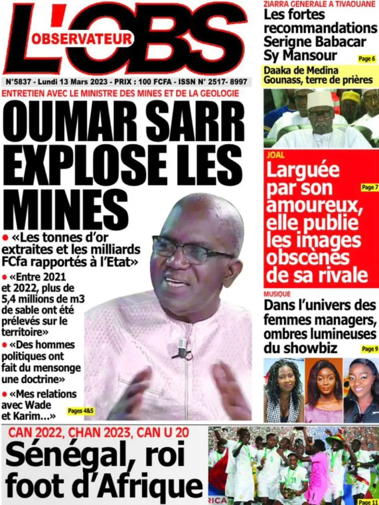 You are currently viewing PUBLIC MATIN-UNES DE NOS QUOTIDIENS NATIONAUX,CE LUNDI 13 MARS 2023