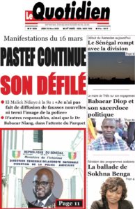 Lire la suite à propos de l’article Une des journaux du jeudi 23 mars 2023