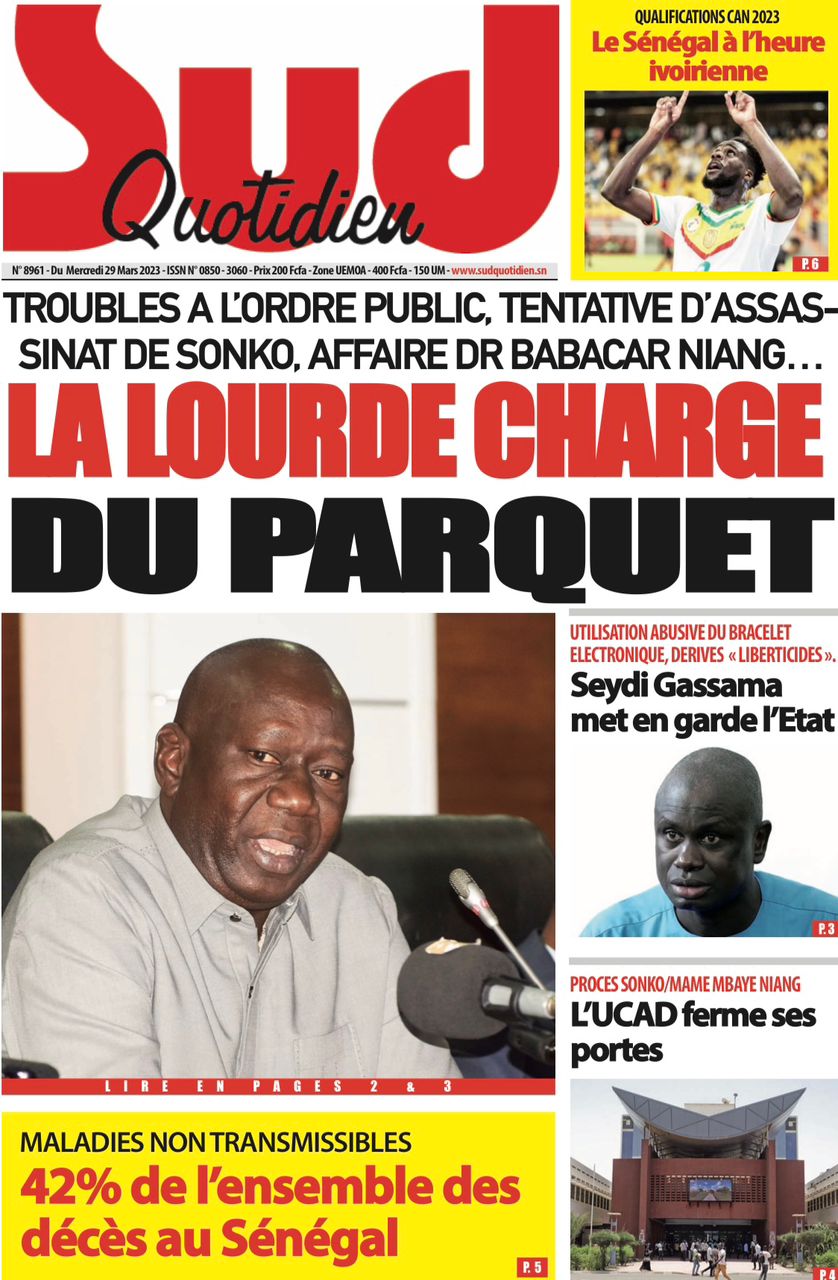 You are currently viewing Une des journaux du mercredi 29 mars 2023