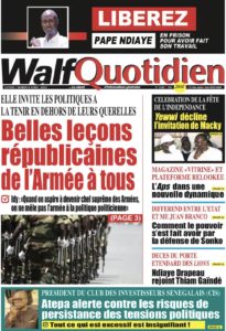 Lire la suite à propos de l’article Une des journaux du lundi 03 avril 2023