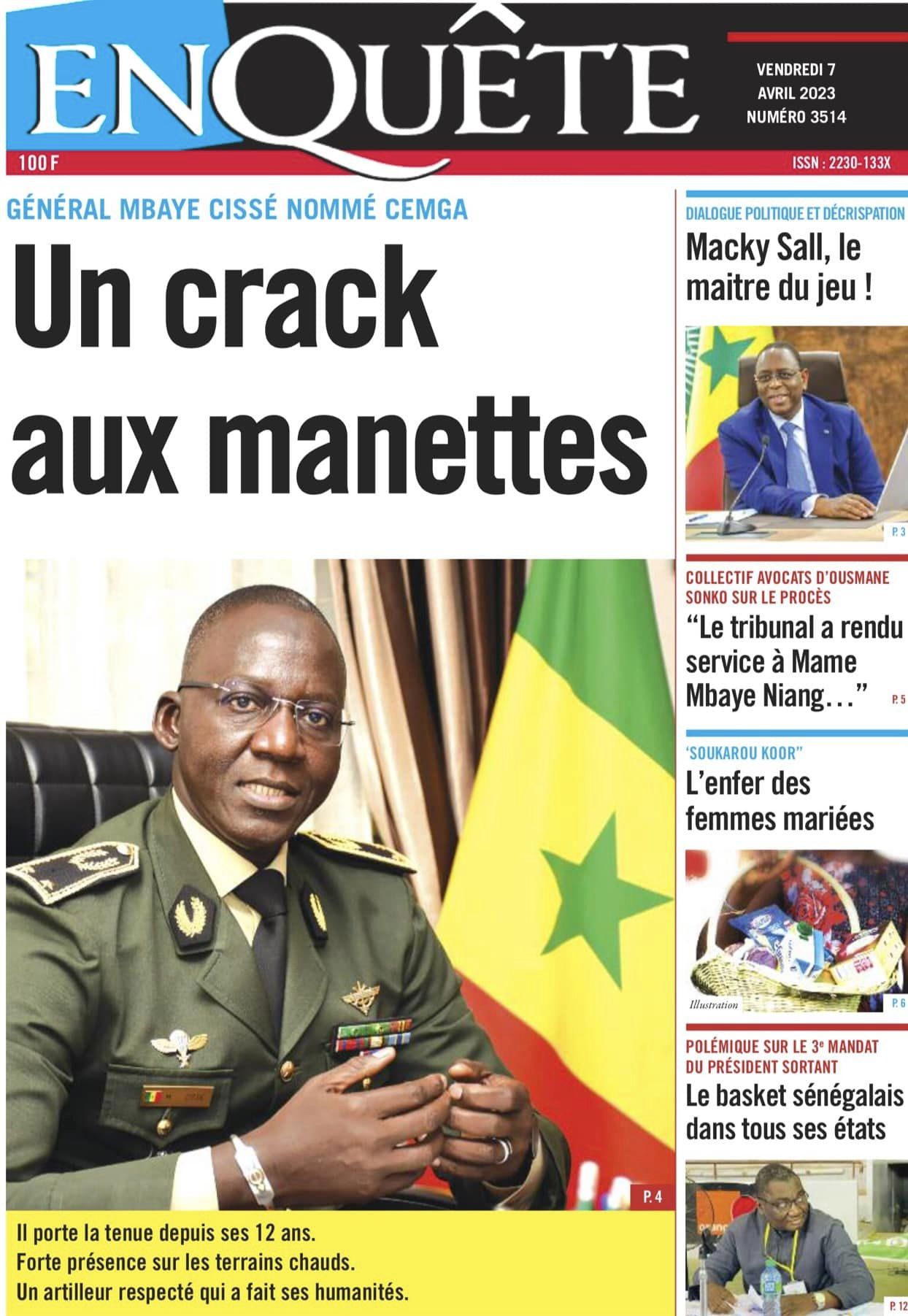 You are currently viewing Une des journaux du vendredi 07 avril 2023