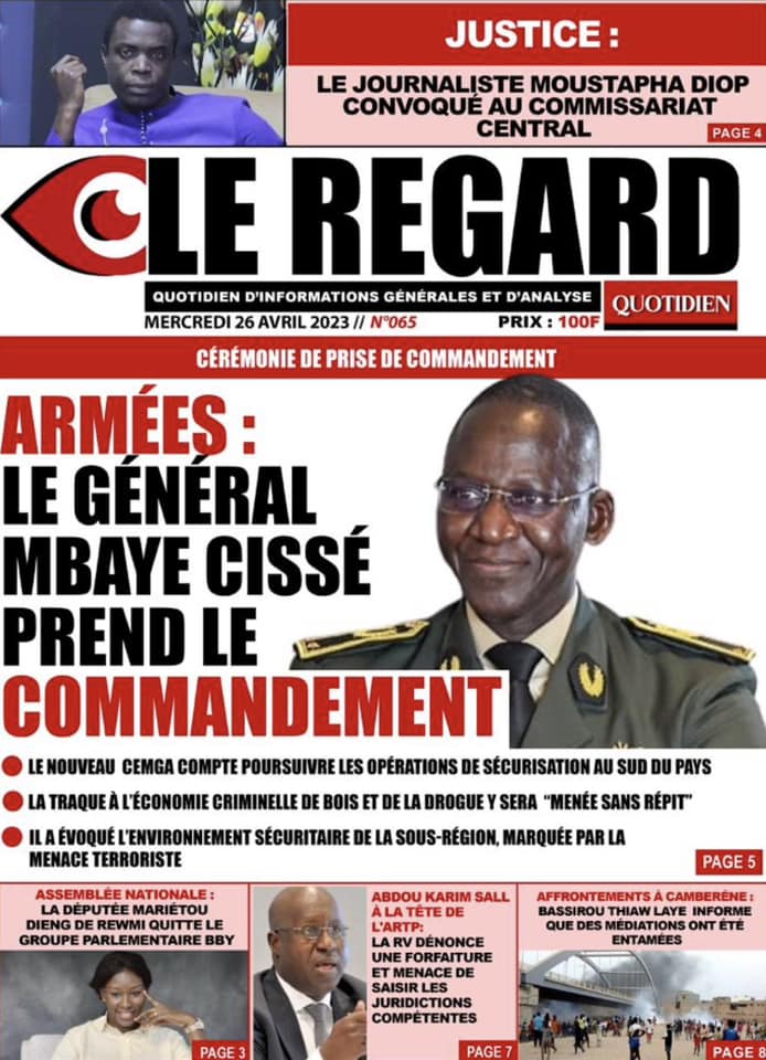You are currently viewing Une des journaux du mercredi 26 avril 2023