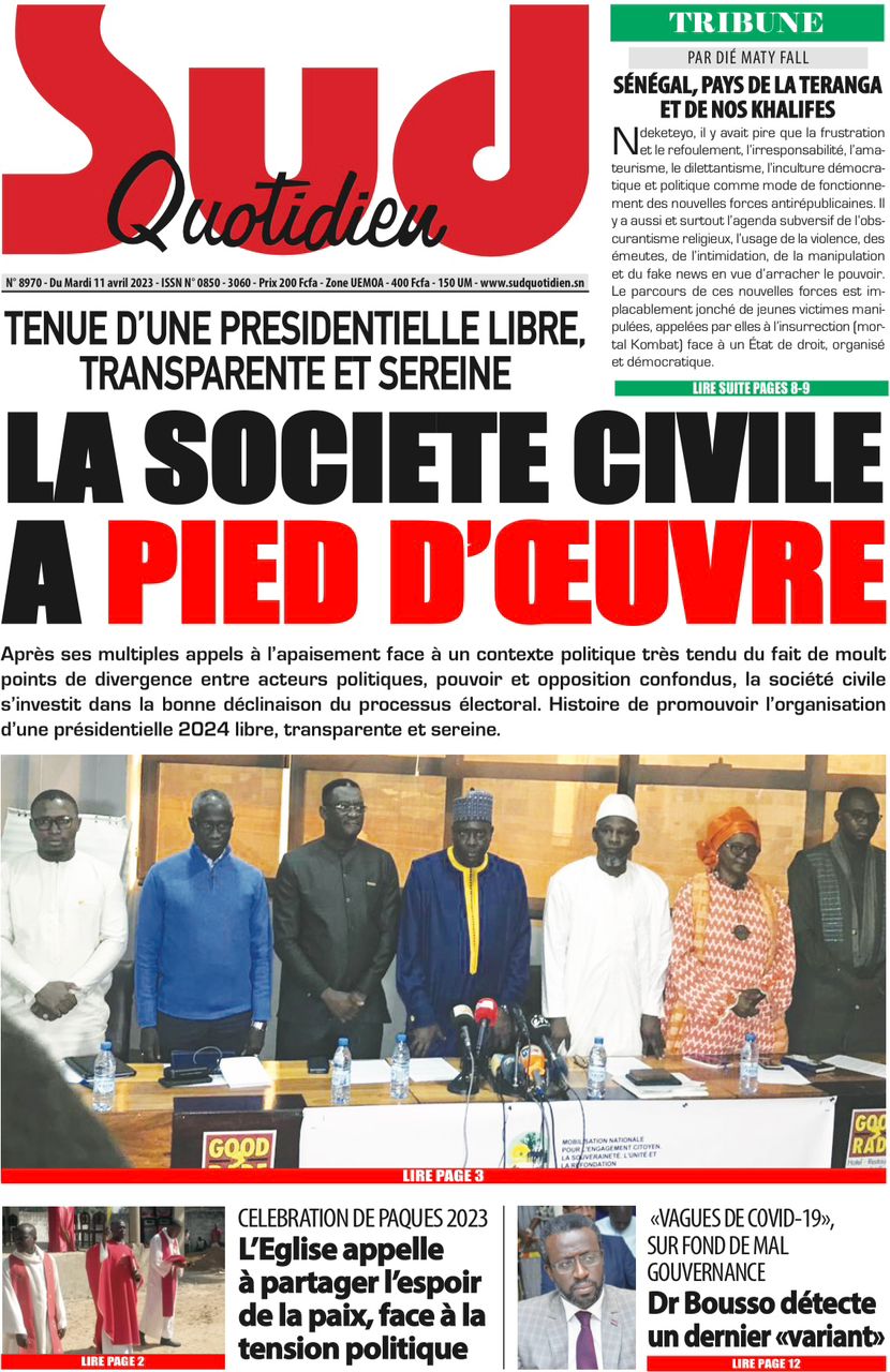 You are currently viewing Une des journaux du mardi 11 avril 2023