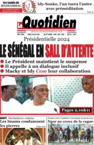 Lire la suite à propos de l’article Une des journaux du lundi 24 avril 2023
