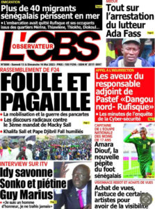 Lire la suite à propos de l’article Une des journaux du samedi 13 mai 2023