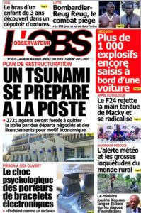 Lire la suite à propos de l’article Une des journaux du jeudi 04 mai 2023