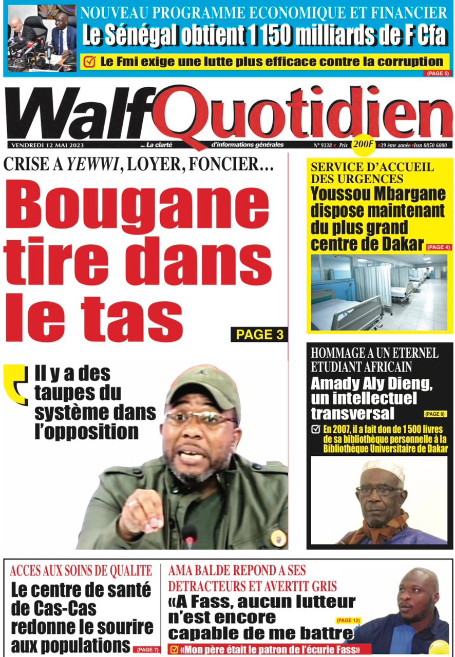 You are currently viewing Une des journaux du vendredi 12 mai 2023