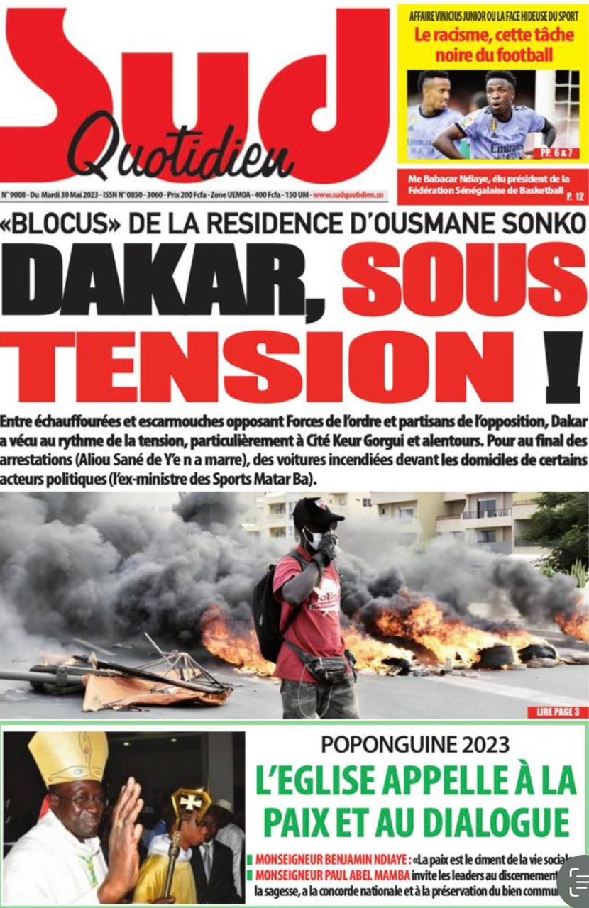 You are currently viewing Une des journaux du mardi 30 mai 2023