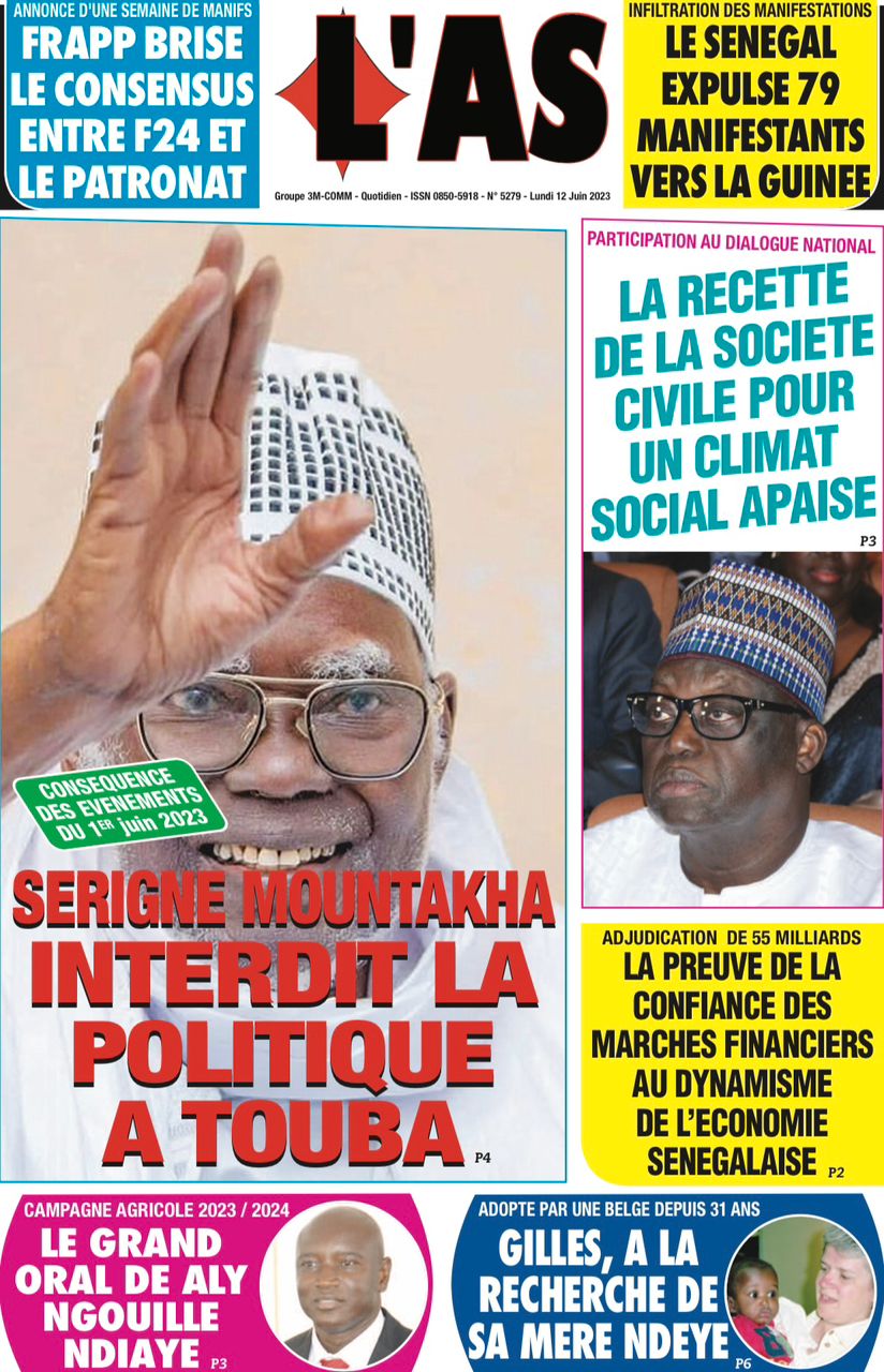 You are currently viewing Une des journaux du lundi 12 juin 2023
