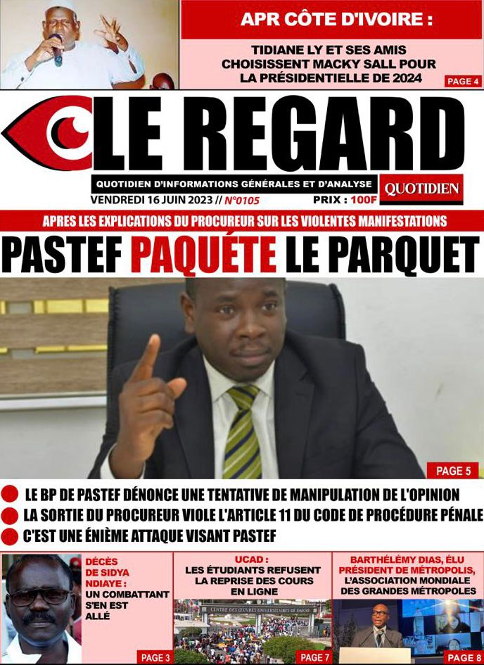 You are currently viewing Une des journaux du jeudi 15 juin 2023