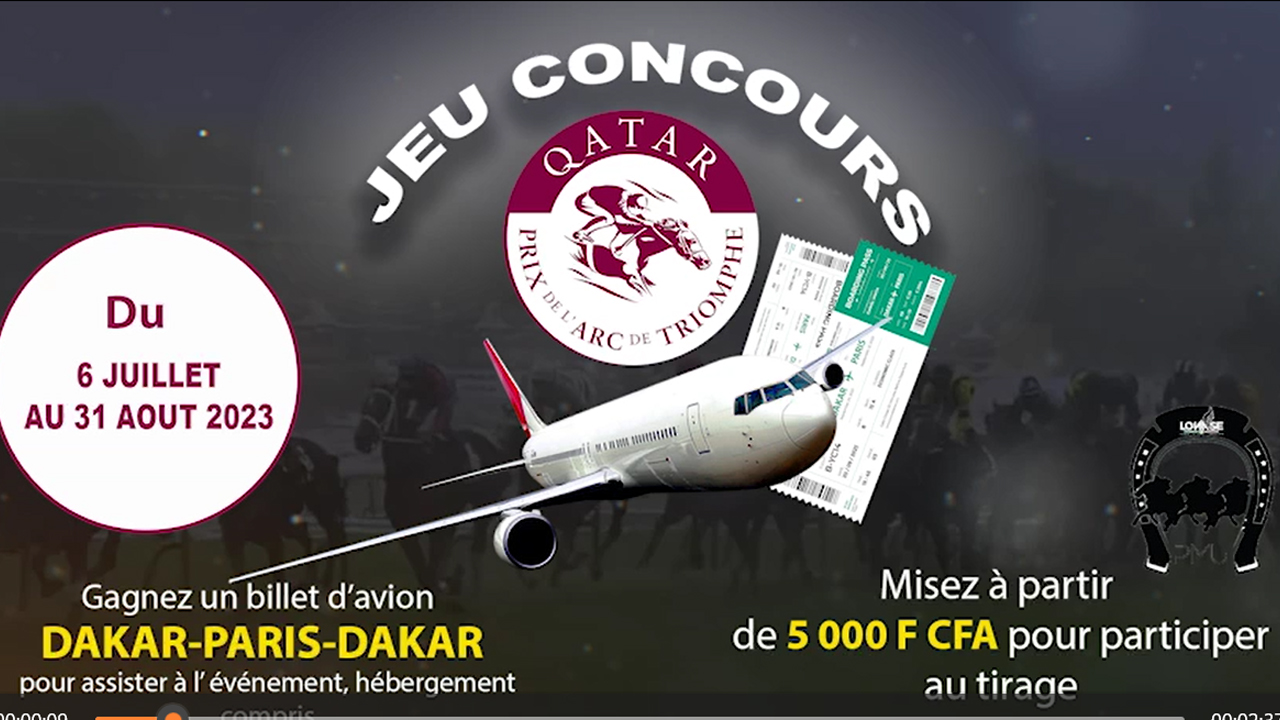 Lire la suite à propos de l’article Jeu Concours Grand Prix Arc de Triomphe  : Gagnez un billet d’avion Dakar- Paris – Dakar (Vidéo)
