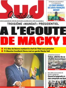 Lire la suite à propos de l’article Une des journaux du lundi 03 juillet 2023
