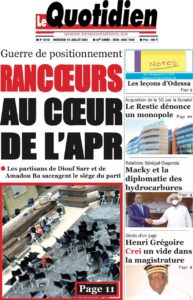 Lire la suite à propos de l’article Une des journaux du mercredi 19 juillet 2023
