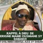 Lire la suite à propos de l’article Décès de Mame Ousmane Sy, le Fils Cadet de Mame Abdoul Aziz Dabakh