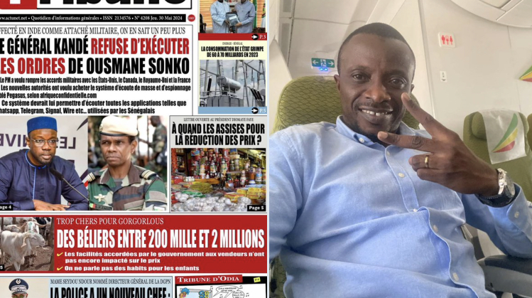 You are currently viewing L’Affaire général Kandé : le directeur de la publication du journal TRIBUNE convoqué par la Gendarmerie