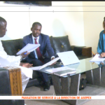 Lire la suite à propos de l’article Passation de service à l’Asepex : Le nouveau DG Modou Mbène Guèye éclate en sanglots, Zahra Iyane Thiam « furtive »