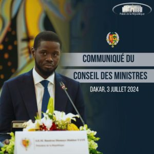 Lire la suite à propos de l’article Communiqué du conseil des ministres au Palais de la République ce mercredi 03 juillet 2024