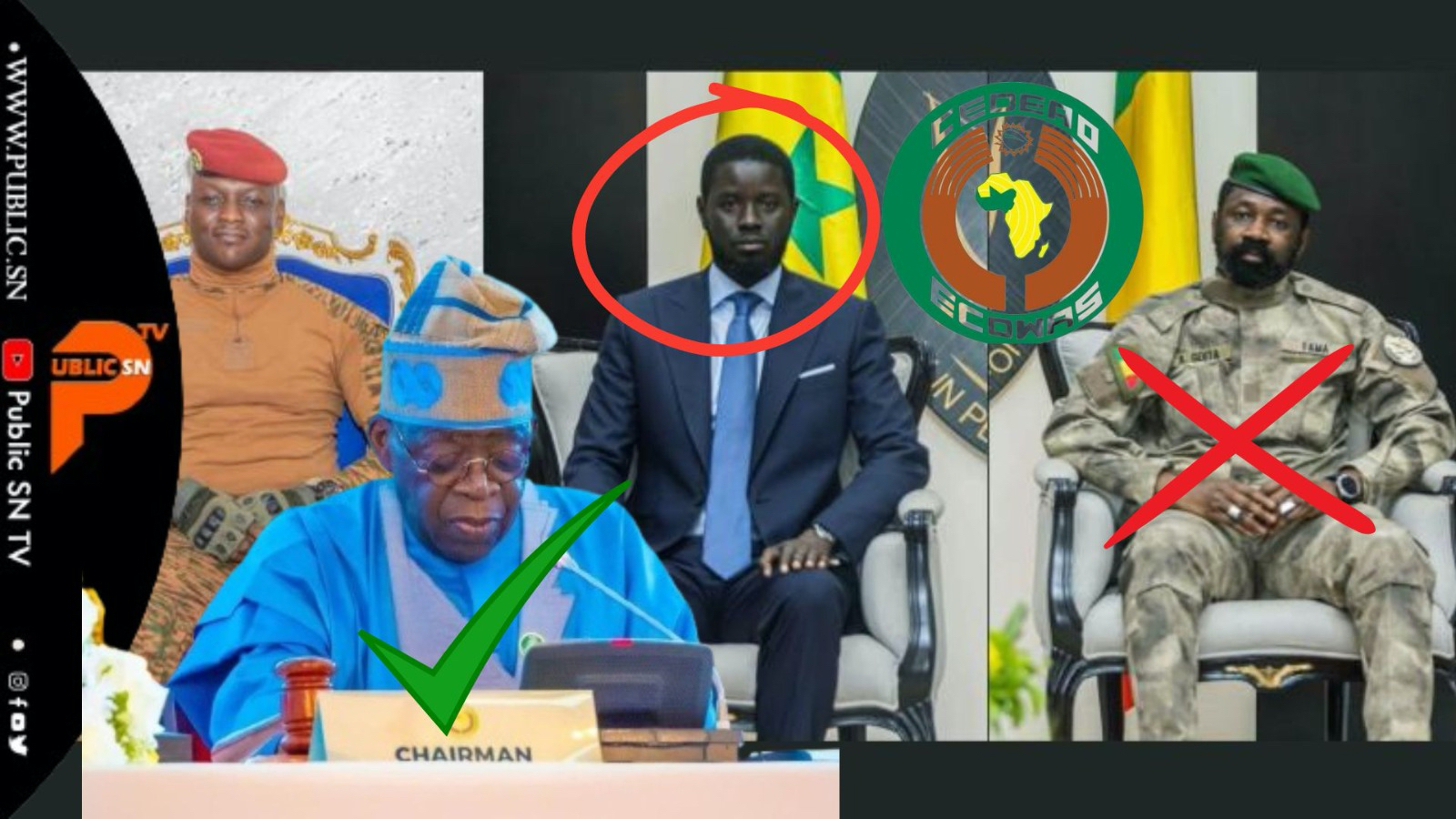 You are currently viewing Sommet de la Cédéao : Le nouveau président de la CEDEAO demande au Président DIOMAYE de régler la situation des trois pays quittés l&rsquo;organisation