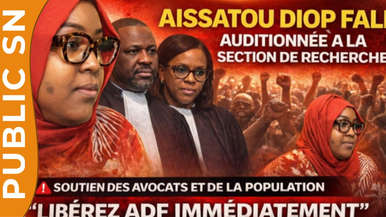 You are currently viewing Aissatou Diop Fall auditionnée à la Section de Recherches de Colobane sous le regard de ses soutiens