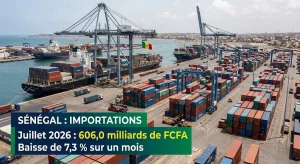 Lire la suite à propos de l’article Commerce extérieur : les importations du Sénégal reculent de 7,3 % en juillet